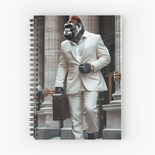 Item preview, Elegant Businessman Gorilla Art - Sophisticated Animal Portrait designed and sold by Artificial Craft.