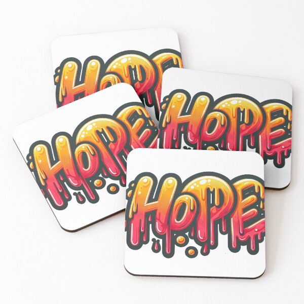 Item preview, Letter hope with orange colour juicy text designed and sold by HestiAltra.