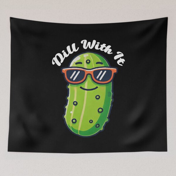 Item preview, Dill With It (white text) designed and sold by OlivDesignsCo.