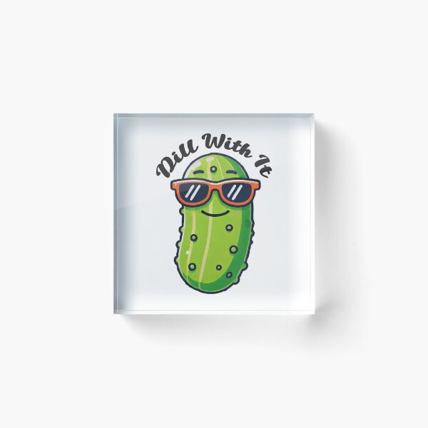 Item preview, Dill With It (black text) designed and sold by OlivDesignsCo.