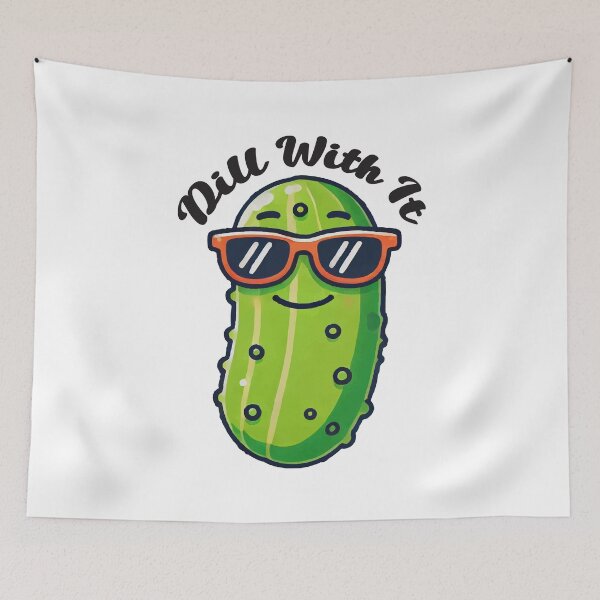 Item preview, Dill With It (black text) designed and sold by OlivDesignsCo.
