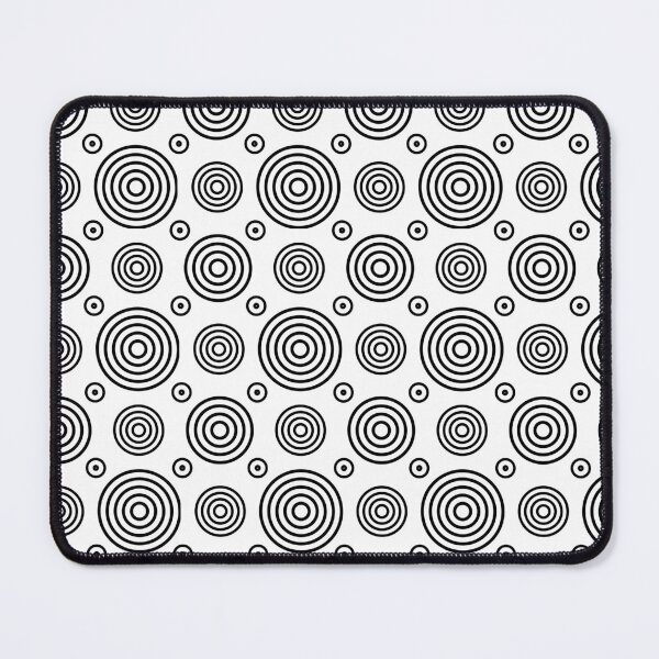 Item preview, Black and White Circle pattern Pattern Artwork - Graphic Design designed and sold by PrintChics.