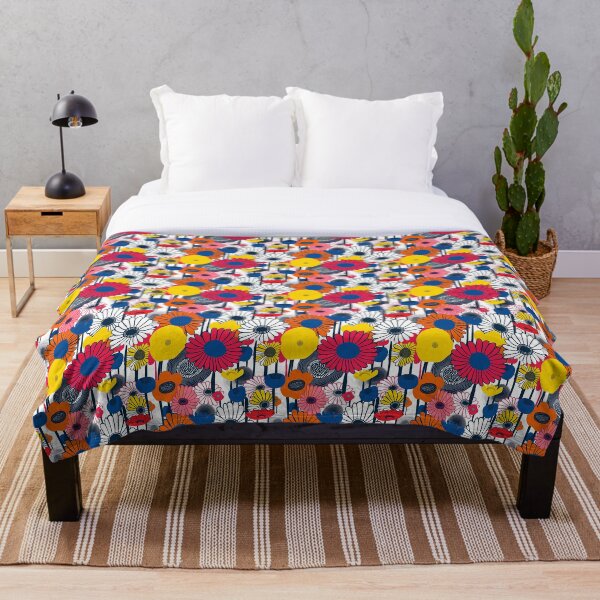 Aperçu de l'œuvre Motif floral rétro audacieux créée et vendue par MindFulStudios.