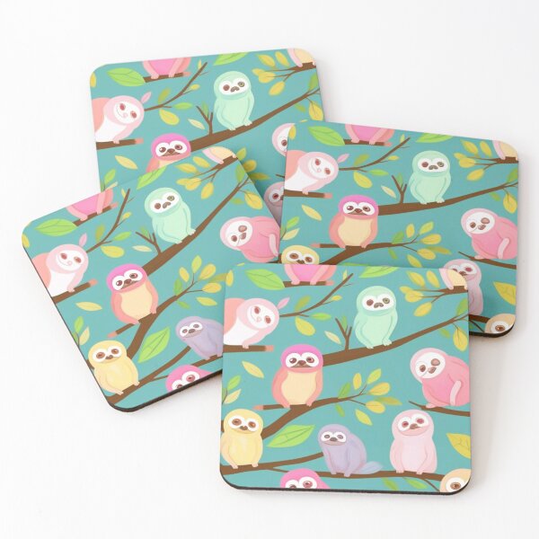 Item preview, Pastel sloths  designed and sold by Roxburylane.