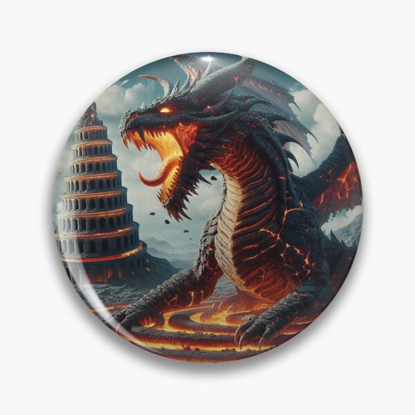 Item preview, Lava Dragon and The Spiral Tower designed and sold by Xsquilax.