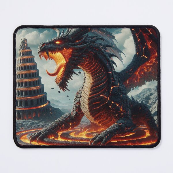 Item preview, Lava Dragon and The Spiral Tower designed and sold by Xsquilax.