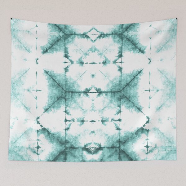 Item preview, Aqua Boho God's Eye Tie Dye  designed and sold by PolkaDotStudio.