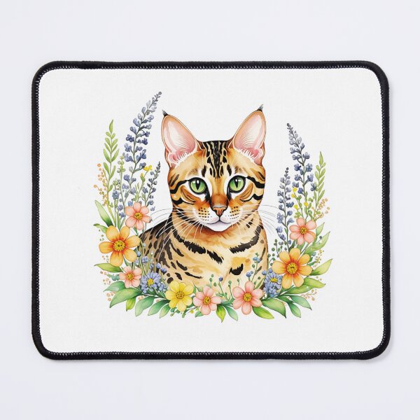 Item preview, Bengal Cat And Flowers designed and sold by TheAnimalZ00.