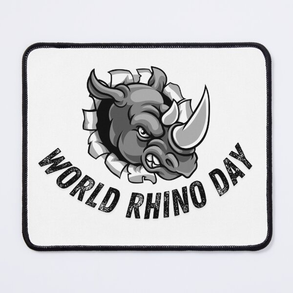 Item preview, World Rhino Day, Chubby Unicorn. designed and sold by Chawineiei.