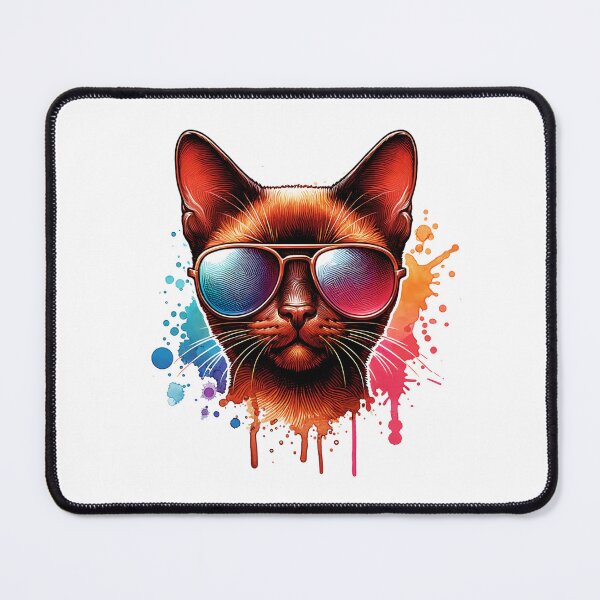 Item preview, Watercolor Havana Brown Cat Wearing Sunglasses designed and sold by TheAnimalZ00.