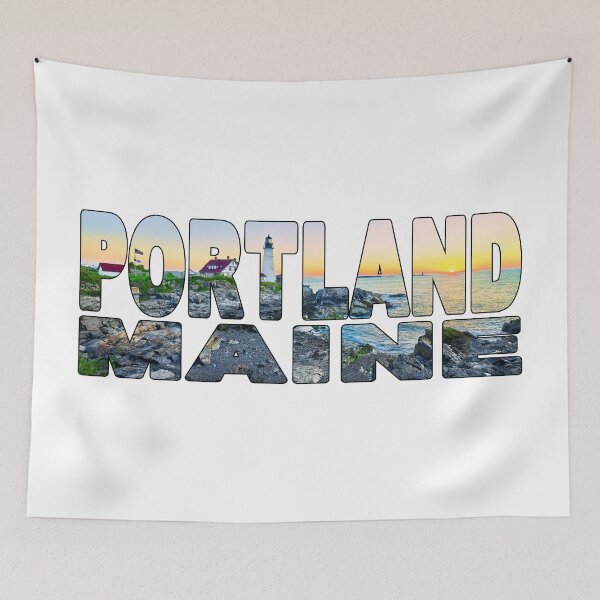 Item preview, PORTLAND Maine - USA Lighthouse on Stunning Sunrise designed and sold by Adam Gormley.