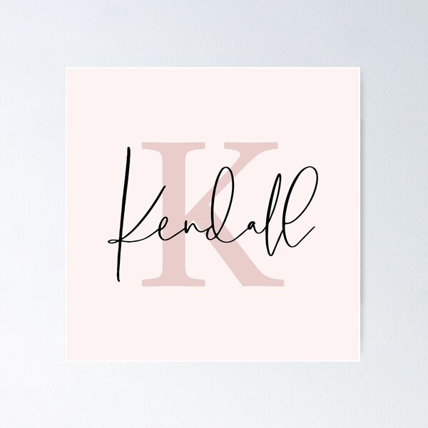 Item preview, Kendall: nombre personalizado en fuente cursiva negra designed and sold by To the Lua.