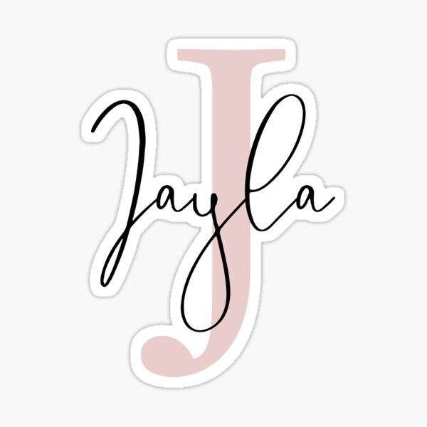 Item preview, Jayla: nombre personalizado en fuente cursiva negra  designed and sold by To the Lua.