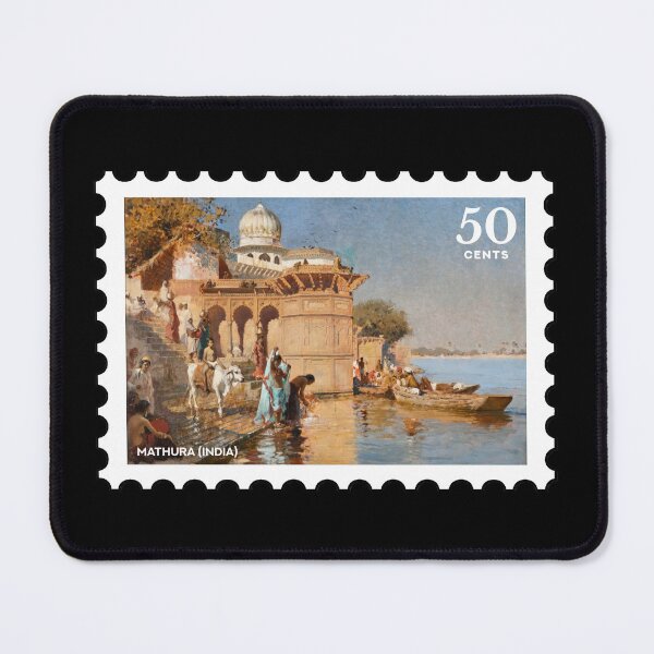 Item preview, Mathura (India), vintage travel stamp designed and sold by RabbitK.
