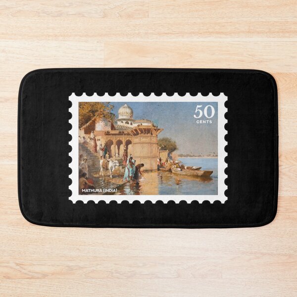 Item preview, Mathura (India), vintage travel stamp designed and sold by RabbitK.