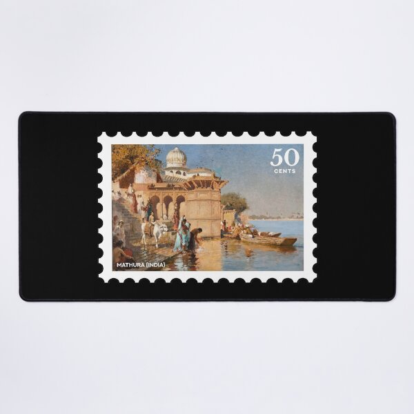 Item preview, Mathura (India), vintage travel stamp designed and sold by RabbitK.