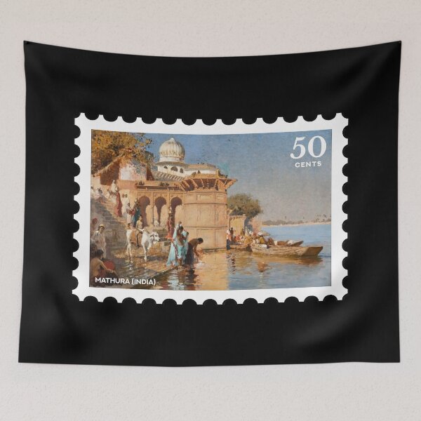 Item preview, Mathura (India), vintage travel stamp designed and sold by RabbitK.