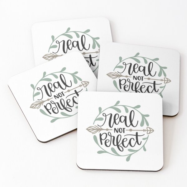 Item preview, Real Not Perfect - Authenticity Over Perfection designed and sold by Mundo Tees.