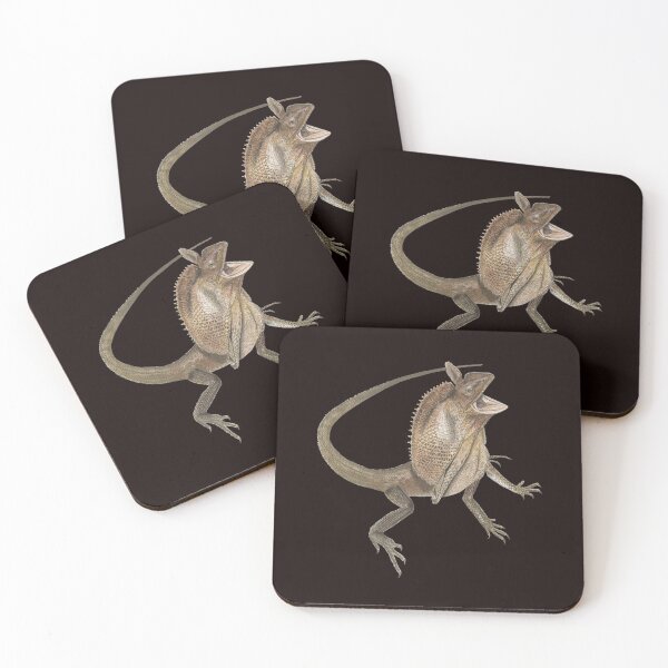 Item preview, Fearsome Frilly [Australian frilled neck lizard] designed and sold by Hannah Mathews.