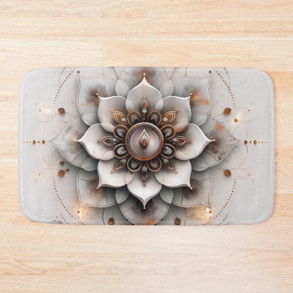 Item preview, Luxurious White and Gold Ornate Mandala Art for Home Decor and Fashion designed and sold by TahliaNewland.