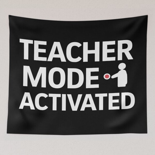 Item preview, Teacher Mode Activated - Button Press designed and sold by SewnMemories.