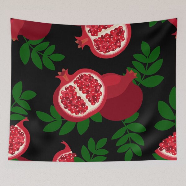 Item preview, black pomegranate fruit designed and sold by Gossip Rag.