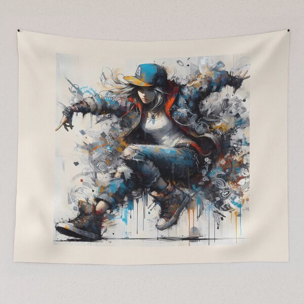 Item preview, Alice con traje urbano, estilo graffiti. designed and sold by Ssevi.