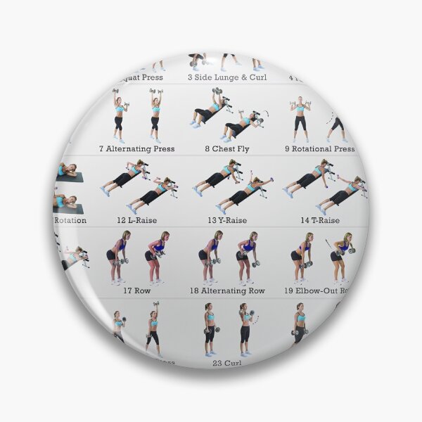 Item preview, Dumbbell Workout Chart Exercise designed and sold by Ornellaher.