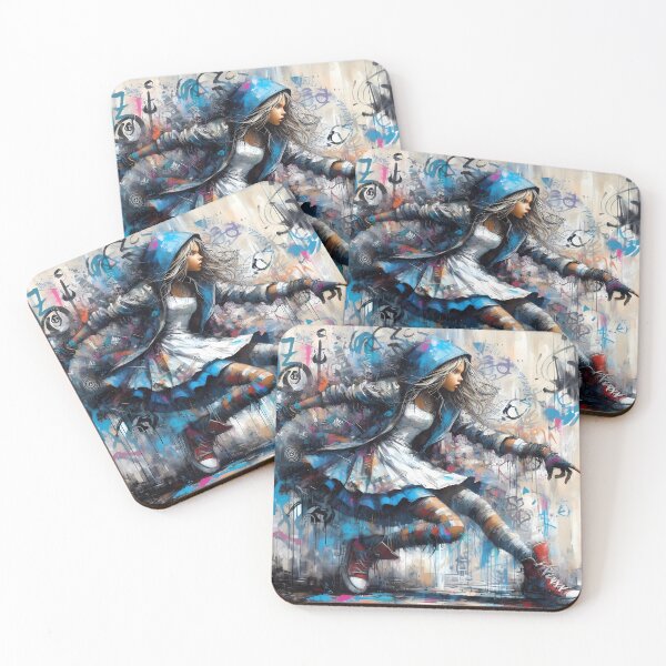 Item preview, Alice con traje urbano, estilo graffiti. designed and sold by Ssevi.