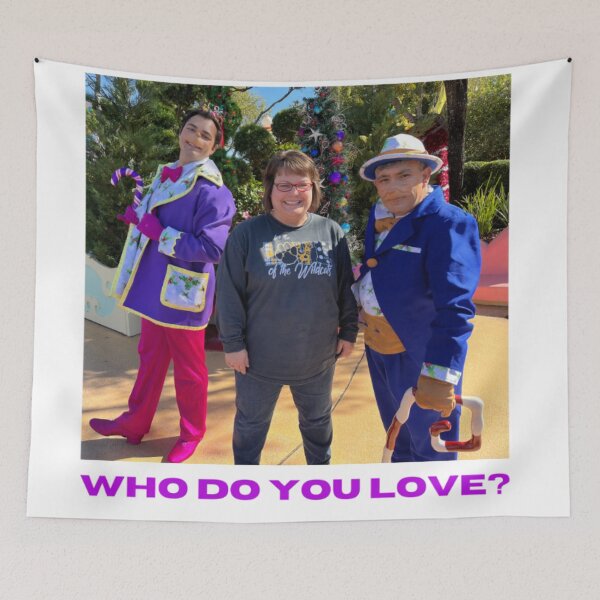 Item preview, (Tapestry) WHO DO YOU LOVE? designed and sold by NeverTrustFart.