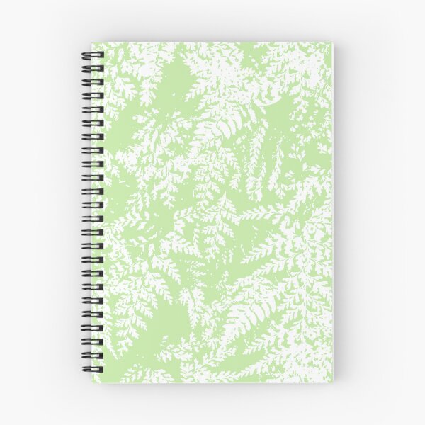 Item preview, Hawaiian Palapalai Fern Impressions-white on lime green designed and sold by Linda Maliuana.