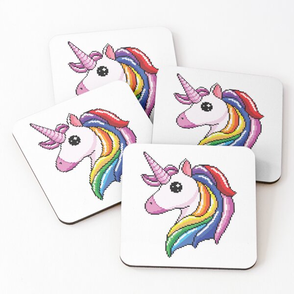 Item preview, Pixelate Unicorn Horse Design  designed and sold by AbuBabaStickers.