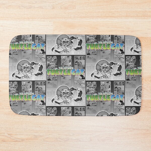 Item preview, Swish-a-wssshh Actiony Turtlecat Manga Toned - with background designed and sold by Pin-eye.