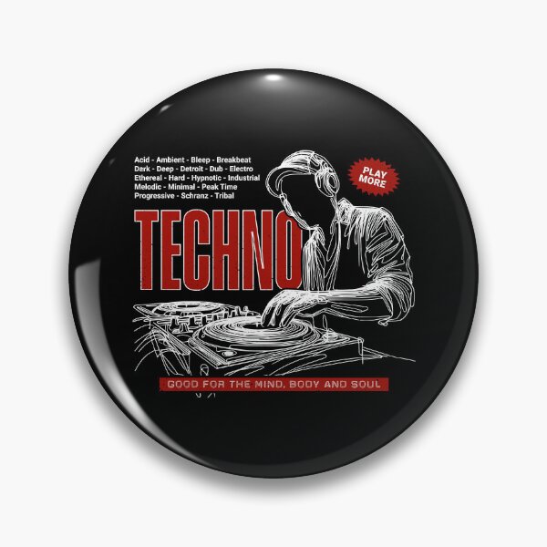 Item preview, Play More Techno - Music Lover DJ Life designed and sold by Urban-Alien.