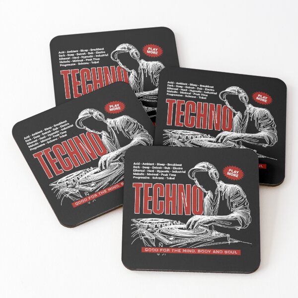 Item preview, Play More Techno - Music Lover DJ Life designed and sold by Urban-Alien.