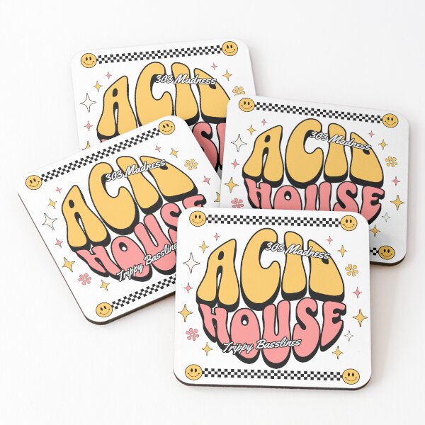 Item preview, ACID HOUSE  - Trippy Basslines (black)  designed and sold by Discothreadz.