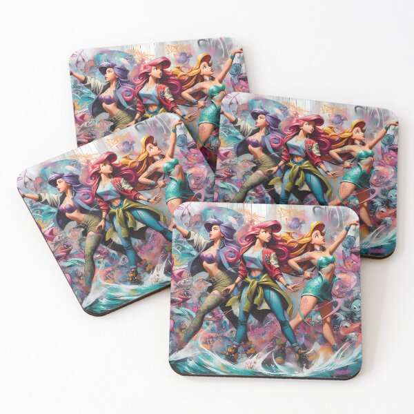 Item preview, Daughters of Triton in urban outfit, graffiti-style designed and sold by Ssevi.