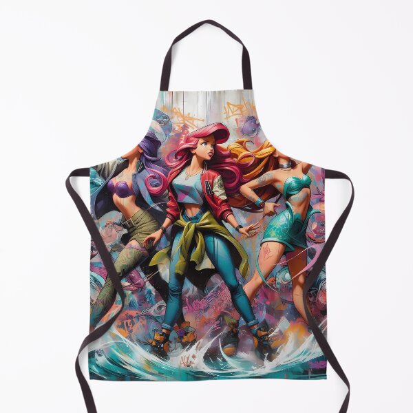 Item preview, Daughters of Triton in urban outfit, graffiti-style designed and sold by Ssevi.