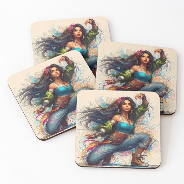 Item preview, Esmeralda in urban outfit, graffiti-style designed and sold by Ssevi.