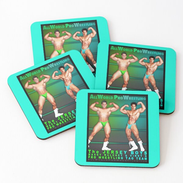 Artikelvorschau, Die JERSEY BOYS – Marky Maloney und Vinny O – Pro Wrestling Tag Team entworfen und verkauft von DavidMonsterInc.