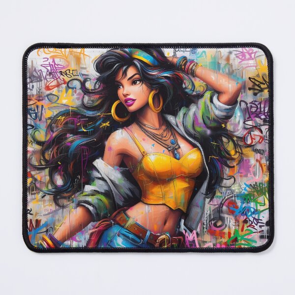 Item preview, Esmeralda in urban outfit, graffiti-style designed and sold by Ssevi.