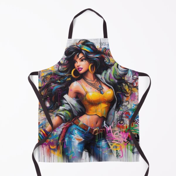 Item preview, Esmeralda in urban outfit, graffiti-style designed and sold by Ssevi.