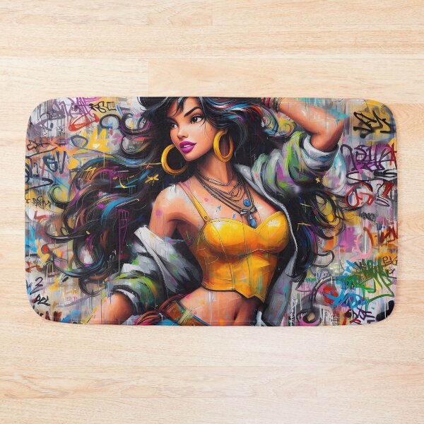 Item preview, Esmeralda in urban outfit, graffiti-style designed and sold by Ssevi.