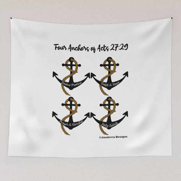 Item preview, Four Anchors of Acts 27:29 designed and sold by JanderraDesigns.