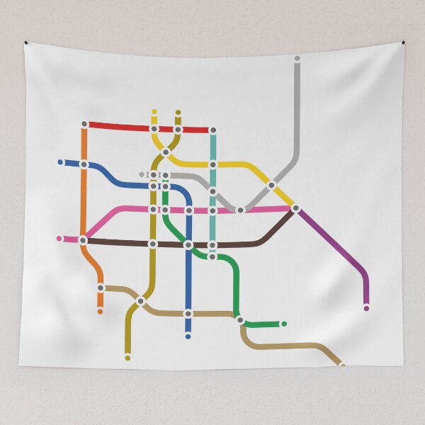 Item preview, Mexico City Metro Map designed and sold by AugustStation.