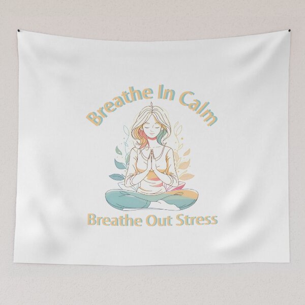Item preview, Breathe In Calm, Breathe Out Stress designed and sold by MorrinaStyle.