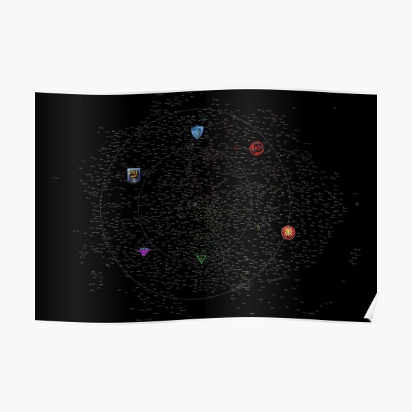 Karte der Inneren Sphäre 3048 (transparent) Poster