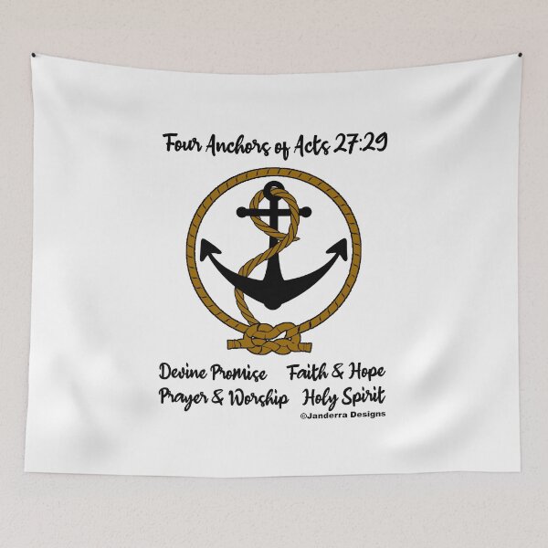 Item preview, Four Anchors of Acts 27:29 for Lifes Shipwrecks designed and sold by JanderraDesigns.