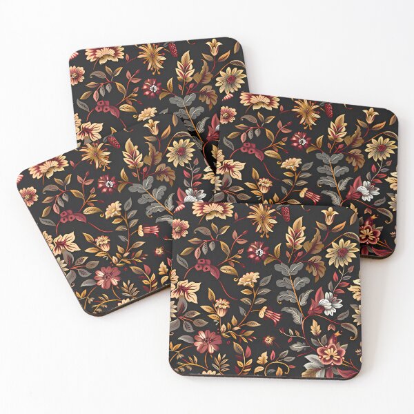 Item preview, Dark Academia Aesthetic Vintage Dark Floral Pattern designed and sold by EternalScholar.