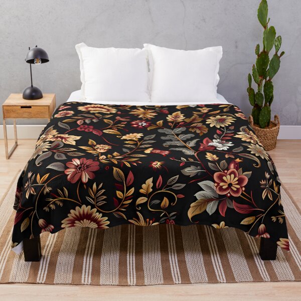 Item preview, Dark Academia Aesthetic Vintage Dark Floral Pattern designed and sold by EternalScholar.
